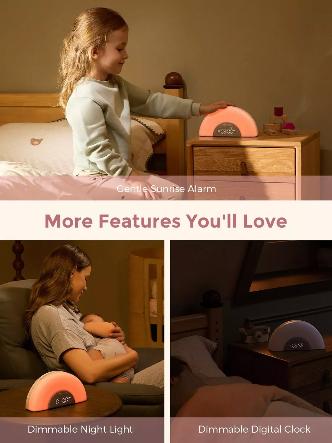 Momcozy DreamSync white noise machine with rainbow light (British brand)