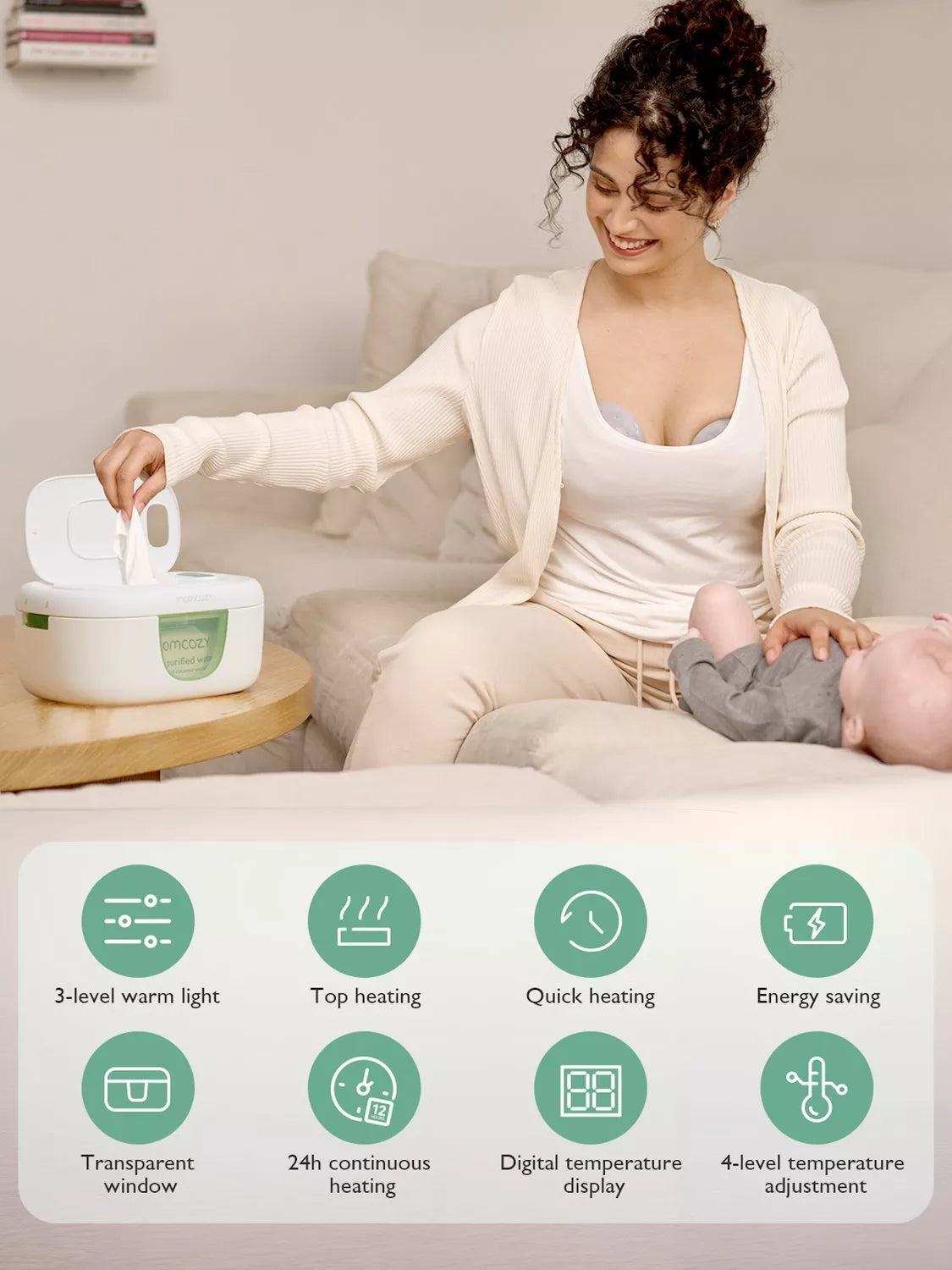 Momcozy Baby Wipe Warmer (British brand)