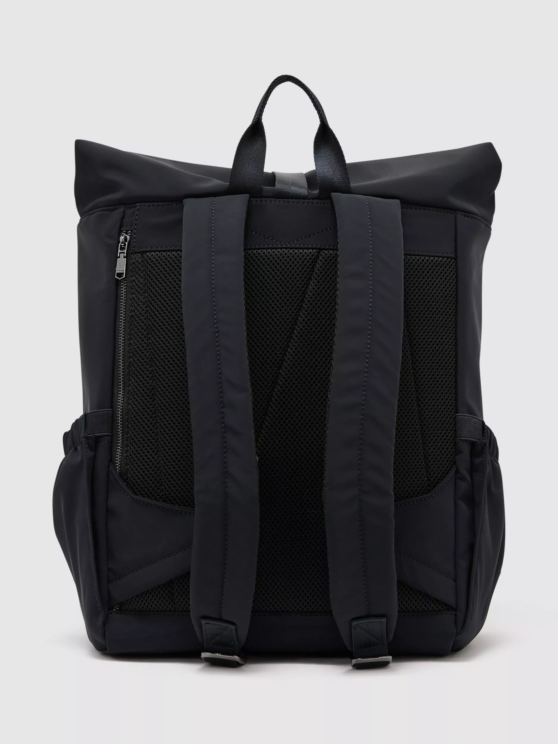 Reiss roll top backpack with buckle fastening, UK version