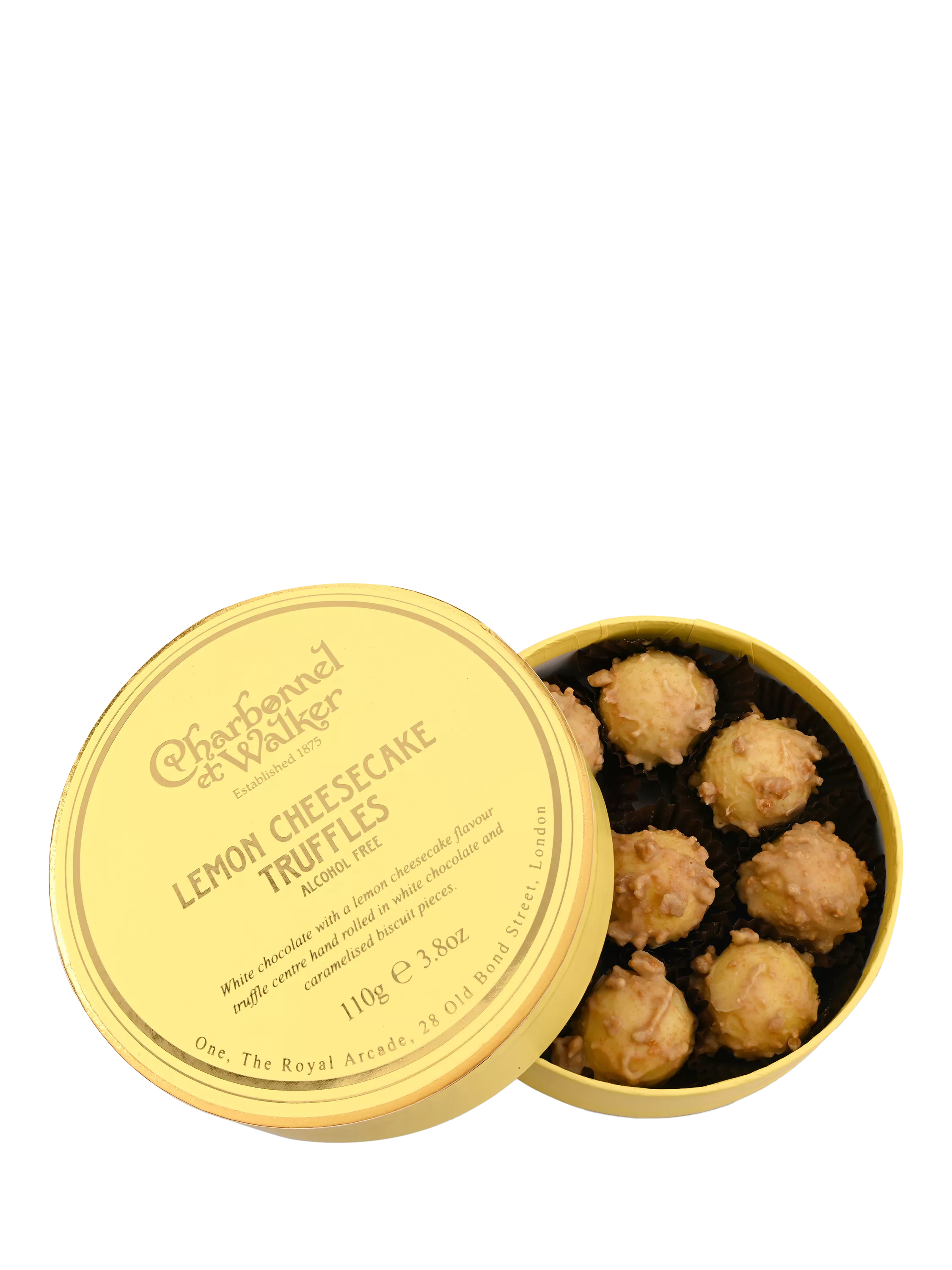 Charbonnel et Walker lemon cheesecake truffles 166g, UK version