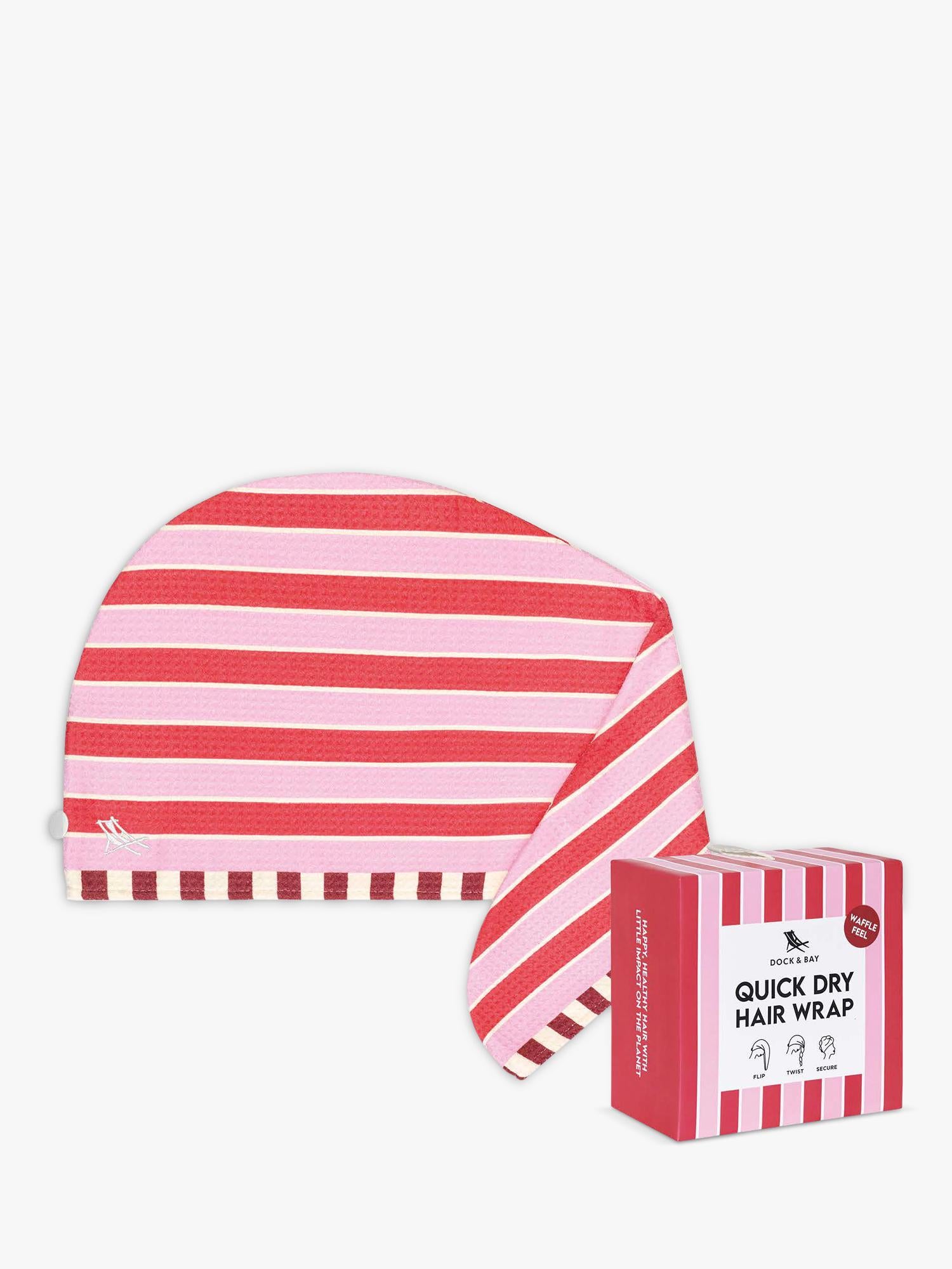 Dock & Bay Cherry Bomb hair wrap, imported from the UK