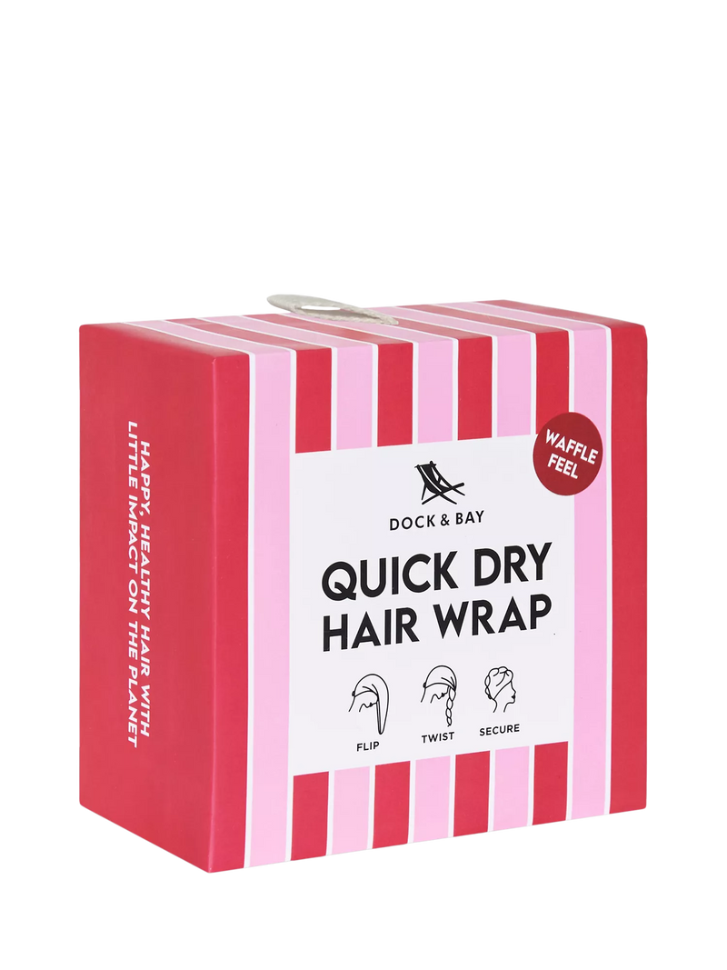 Dock & Bay Cherry Bomb hair wrap, imported from the UK