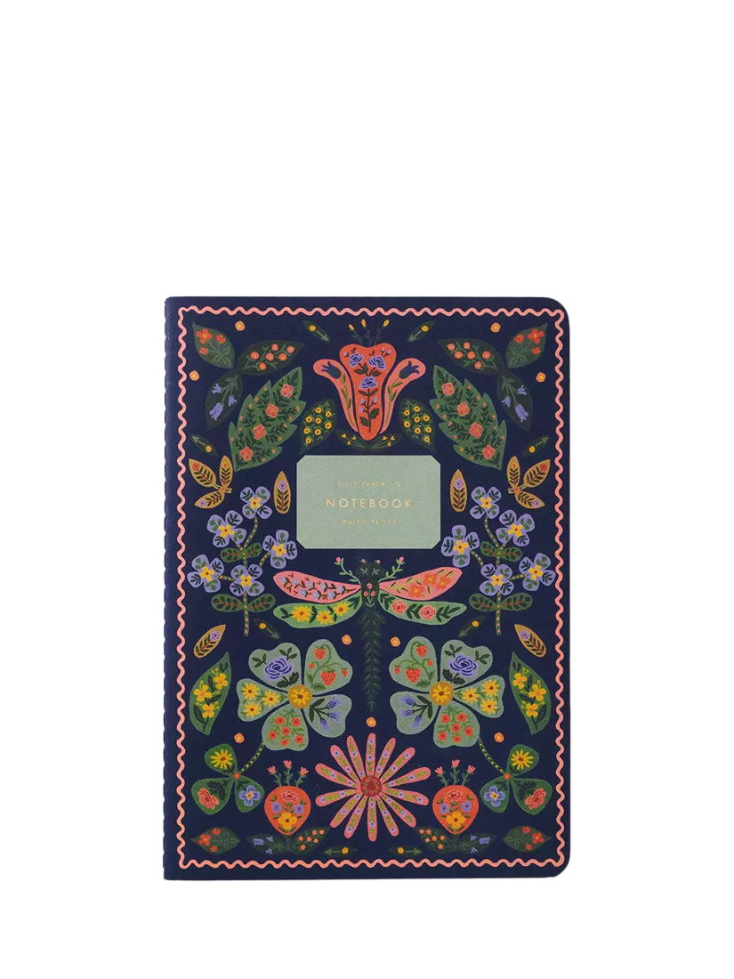 Rifle Paper Co. Posy floral notebooks set of 3, imported from the UK