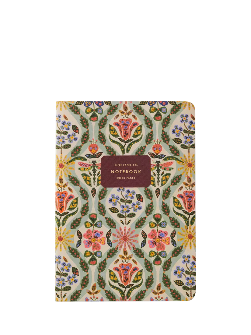 Rifle Paper Co. Posy floral notebooks set of 3, imported from the UK
