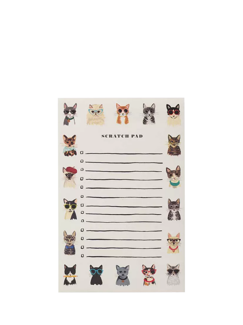 Rifle Paper Co. Cool Cats notepad multi 75 pages - British product