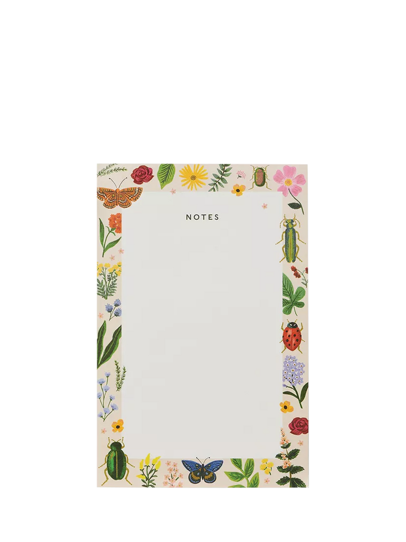Rifle Paper Co. Curio notepad lined 75 pages (British brand)