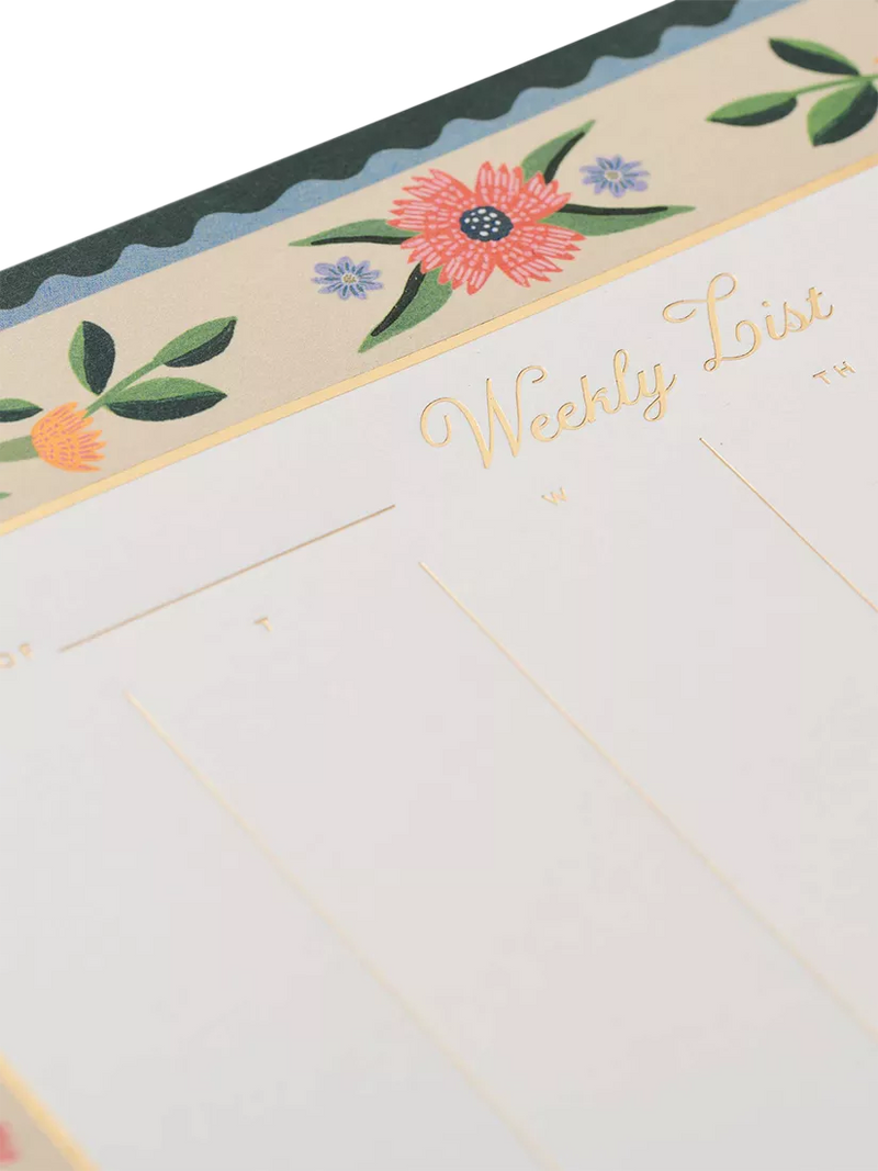 Rifle Paper Co. Aster weekly desk pad - British product