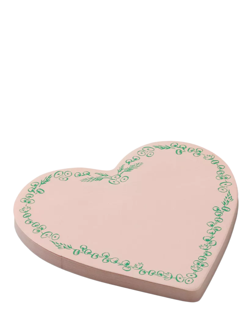 Rifle Paper Co heart sticky notes pink - British product