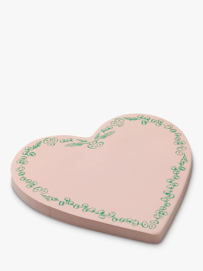 Rifle Paper Co heart sticky notes pink - British product