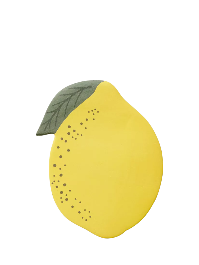 Rifle Paper Co. lemon sticky notes yellow, imported from the UK