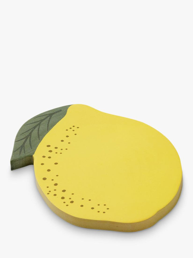 Rifle Paper Co. lemon sticky notes yellow, imported from the UK