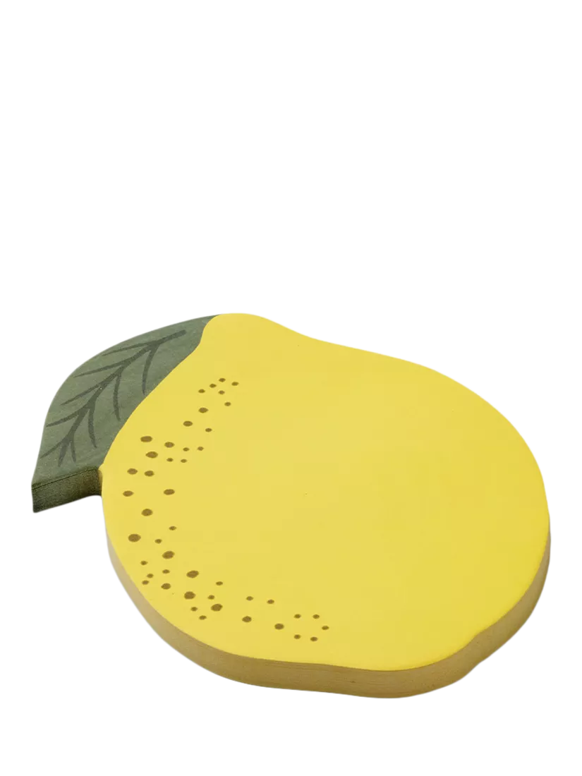 Rifle Paper Co. lemon sticky notes yellow, imported from the UK