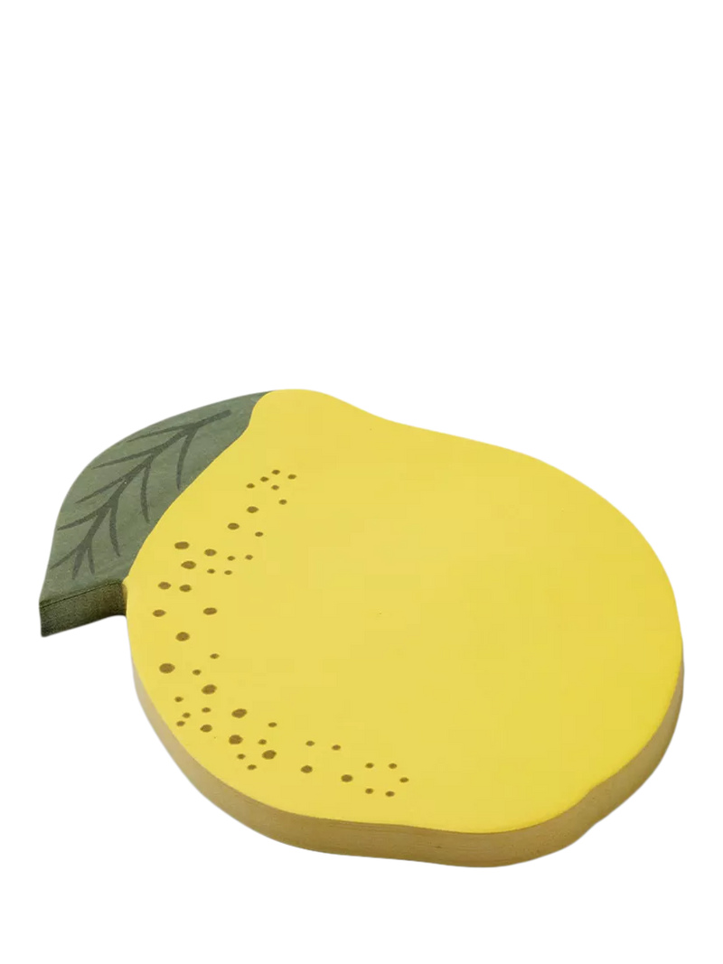 Rifle Paper Co. lemon sticky notes yellow, imported from the UK