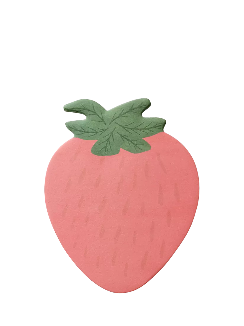 Rifle Paper Co strawberry sticky notes red (British brand)