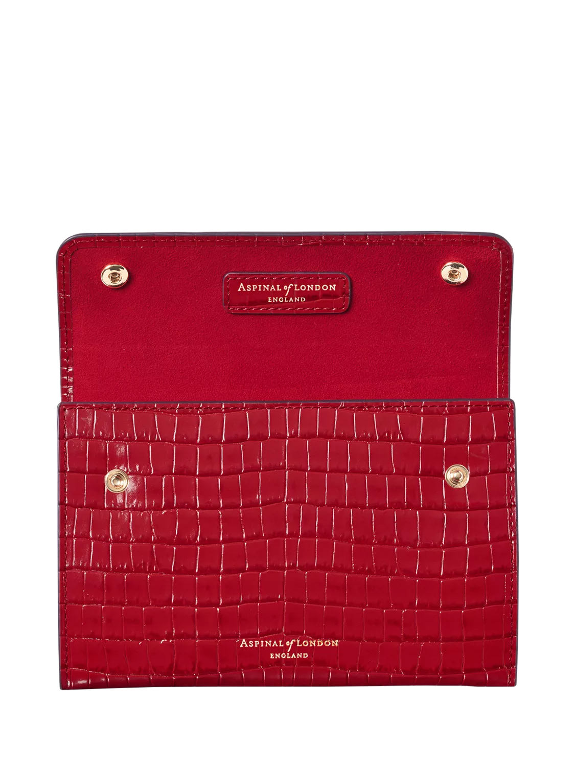 Aspinal of London jewellery roll red, imported from the UK