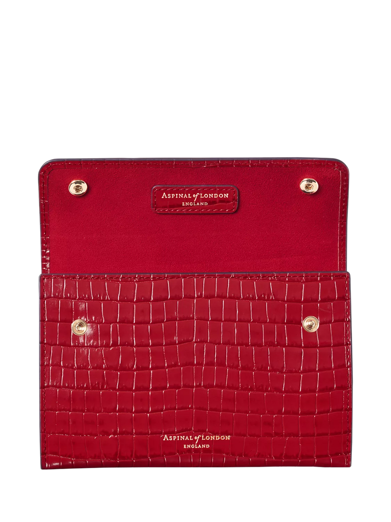Aspinal of London jewellery roll red, imported from the UK