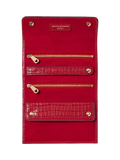Aspinal of London jewellery roll red, imported from the UK
