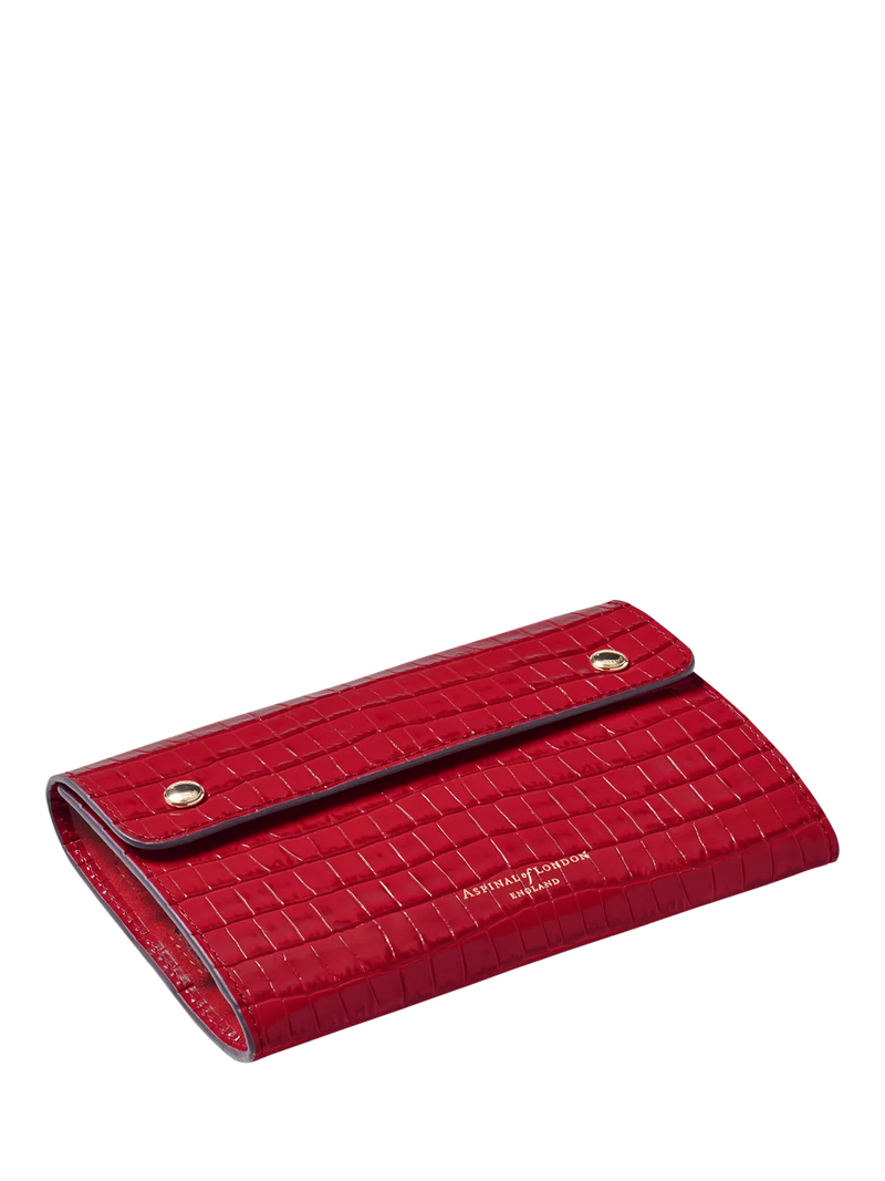 Aspinal of London jewellery roll red, imported from the UK