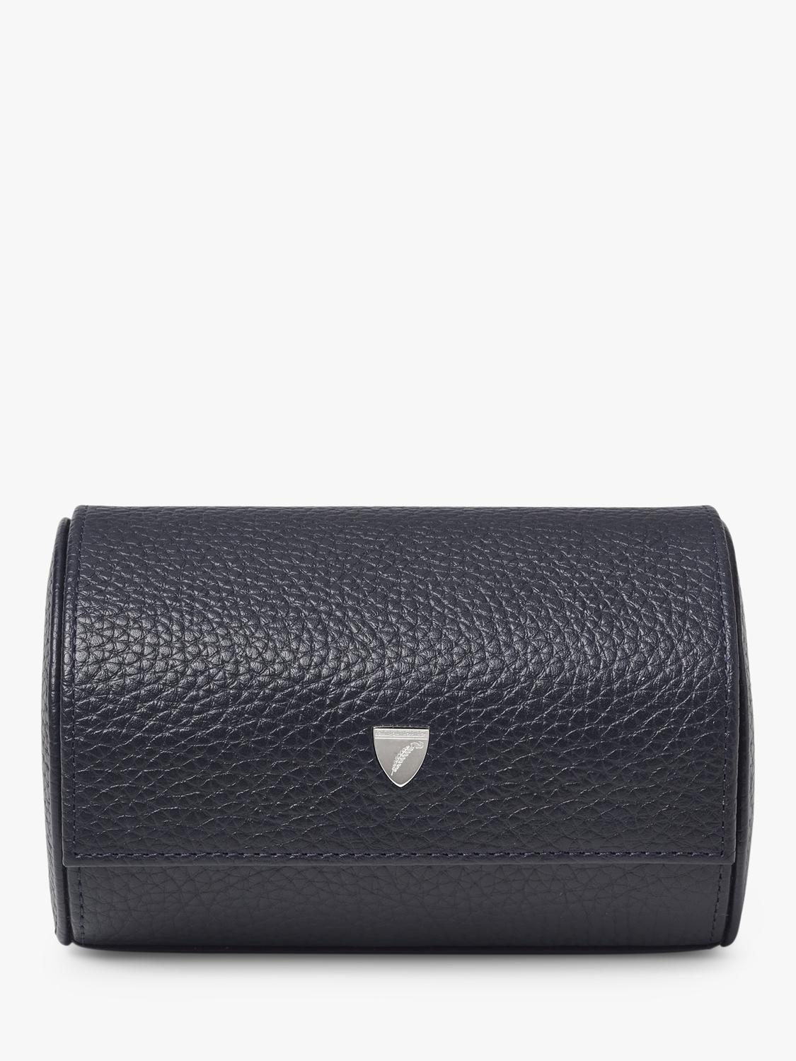 Aspinal of London double watch box Navy - UK version