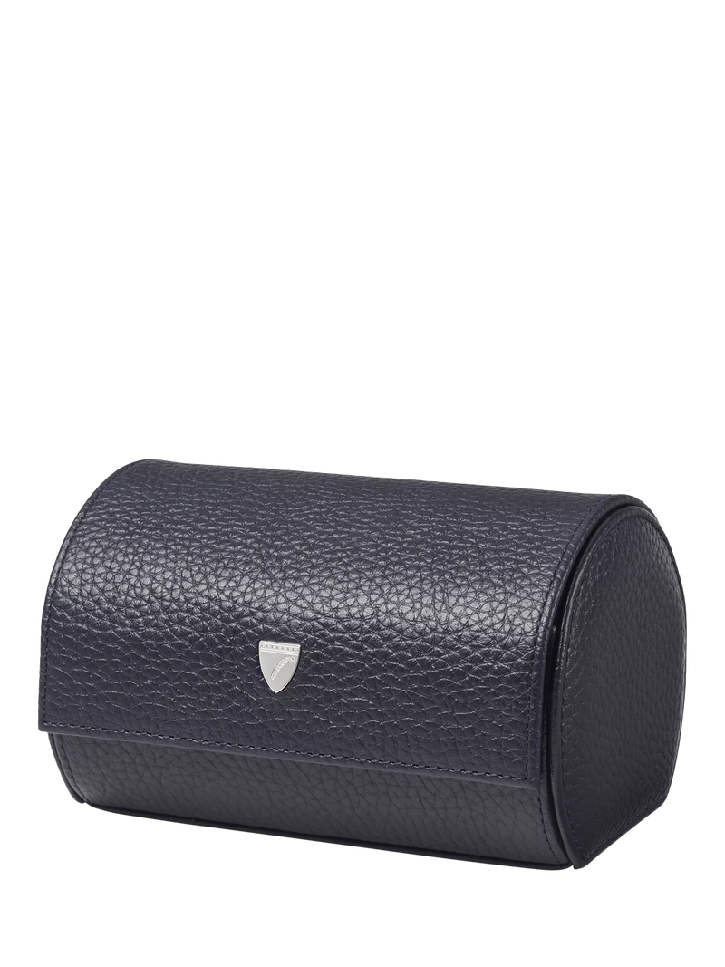 Aspinal of London double watch box Navy - UK version