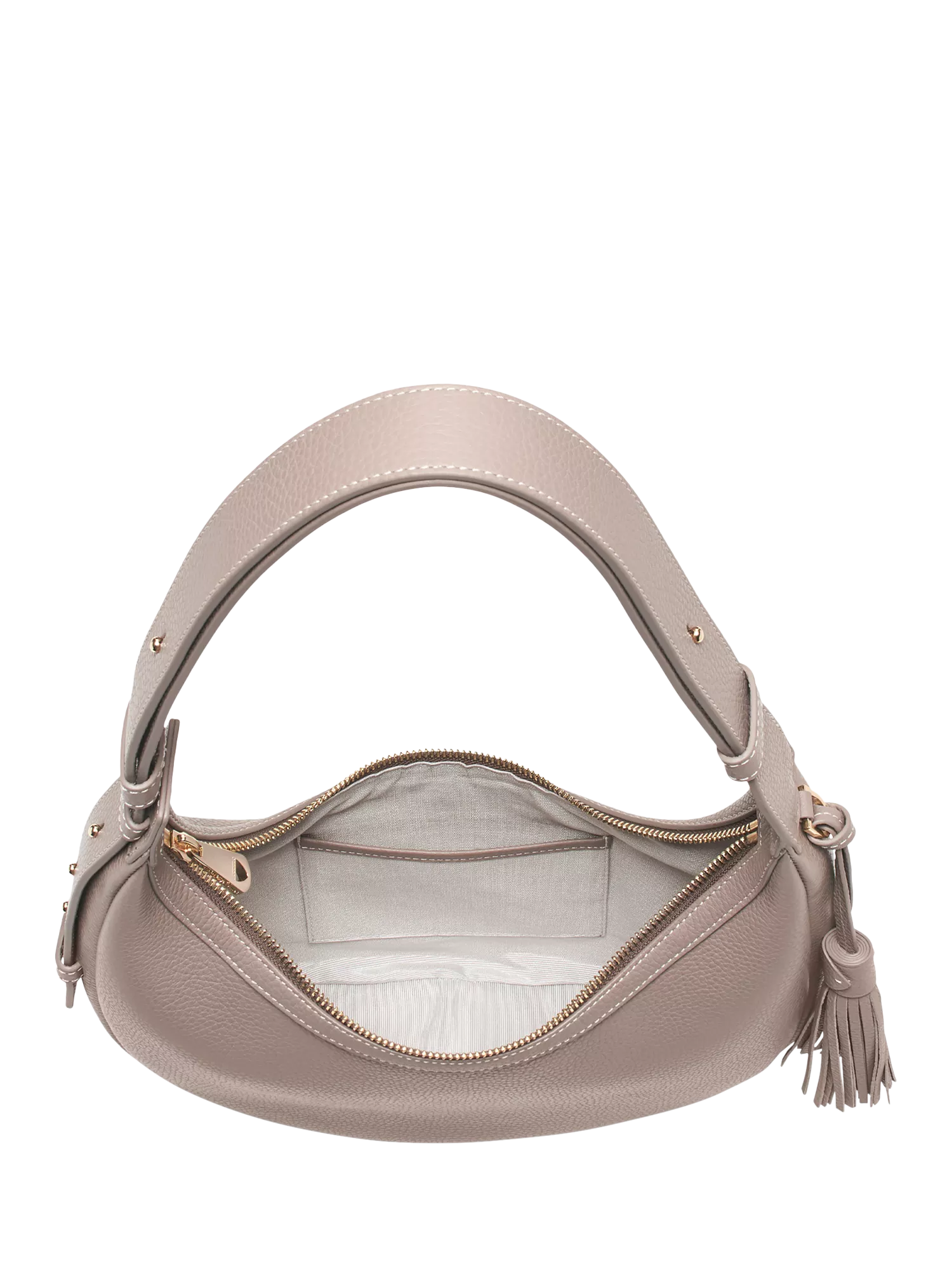 Aspinal of London small crescent shoulder bag moleskin, UK version