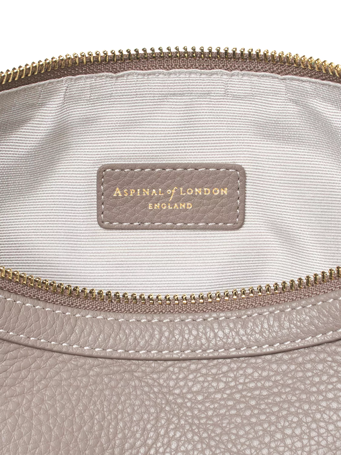 Aspinal of London small crescent shoulder bag moleskin, UK version