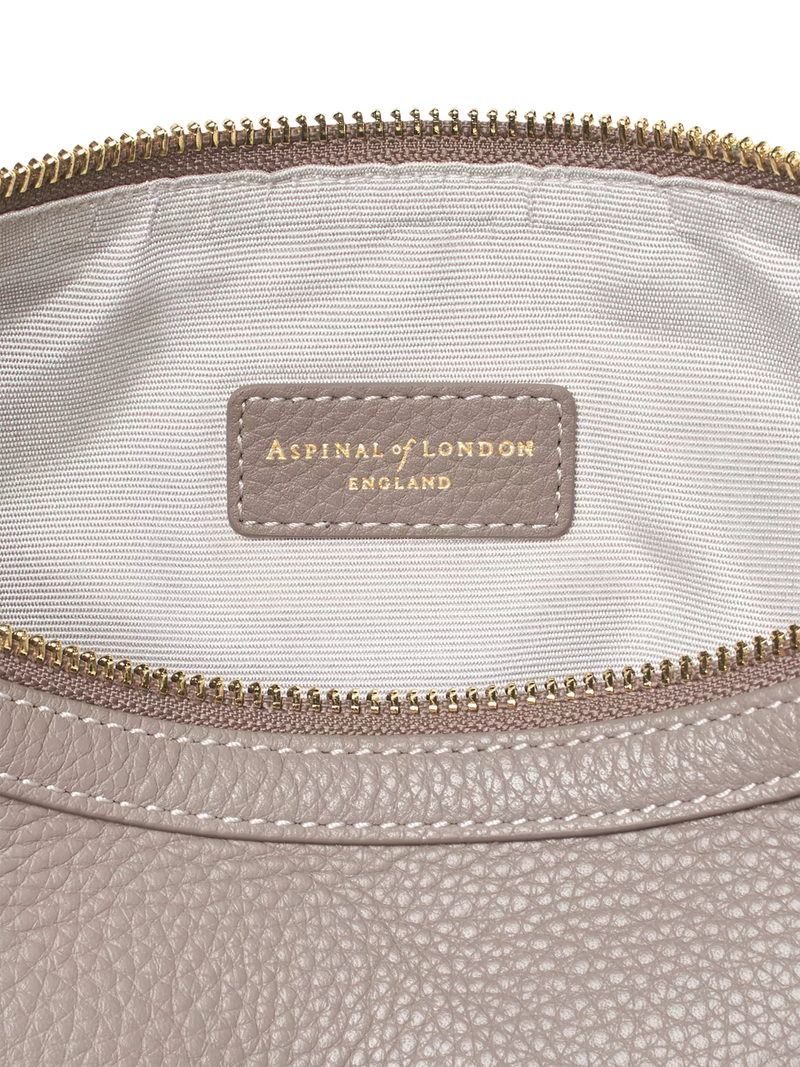 Aspinal of London small crescent shoulder bag moleskin, UK version