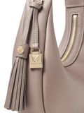 Aspinal of London small crescent shoulder bag moleskin, UK version