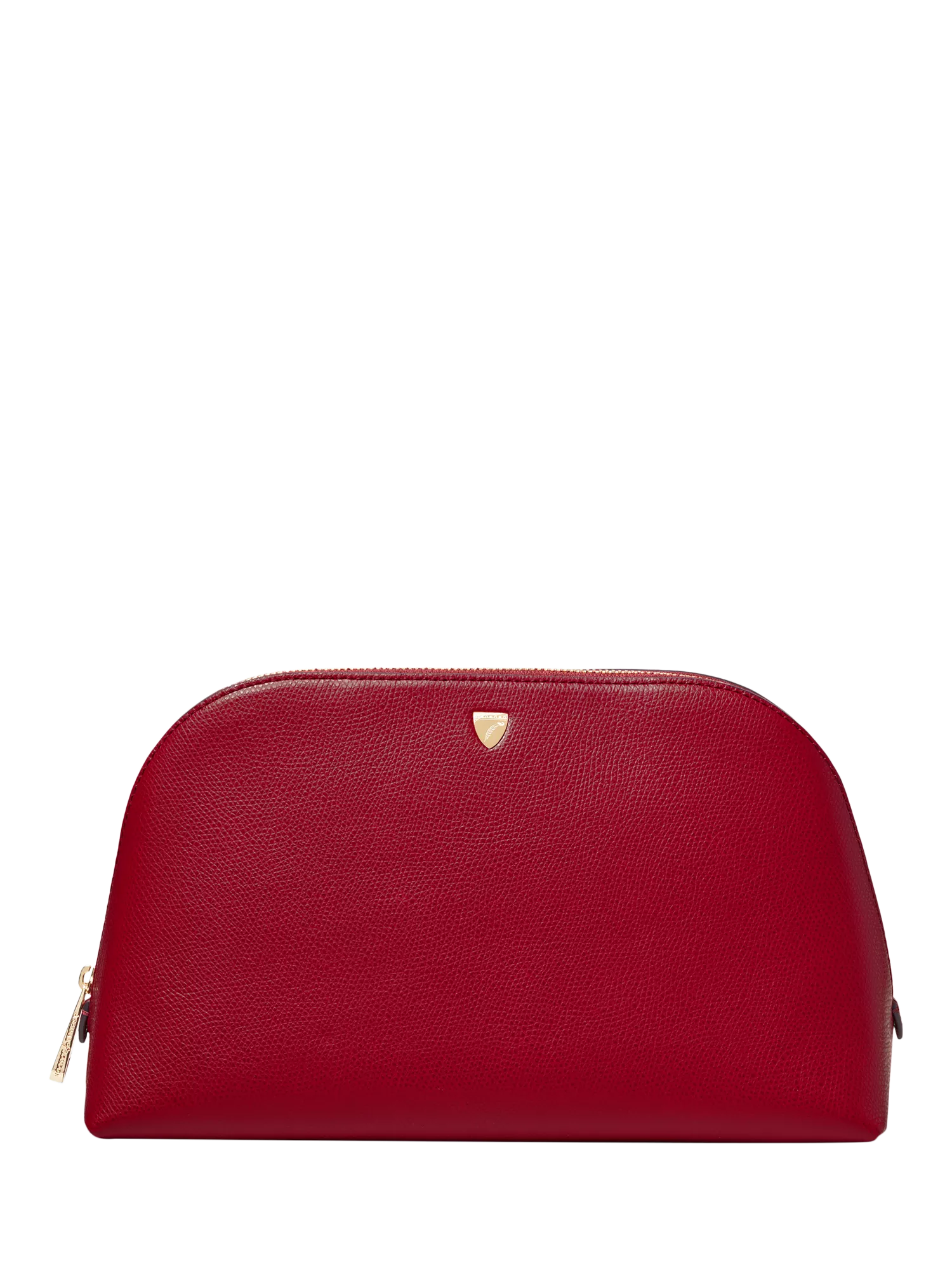 Aspinal of London Classic Leather Toiletry Bag, Cherry
