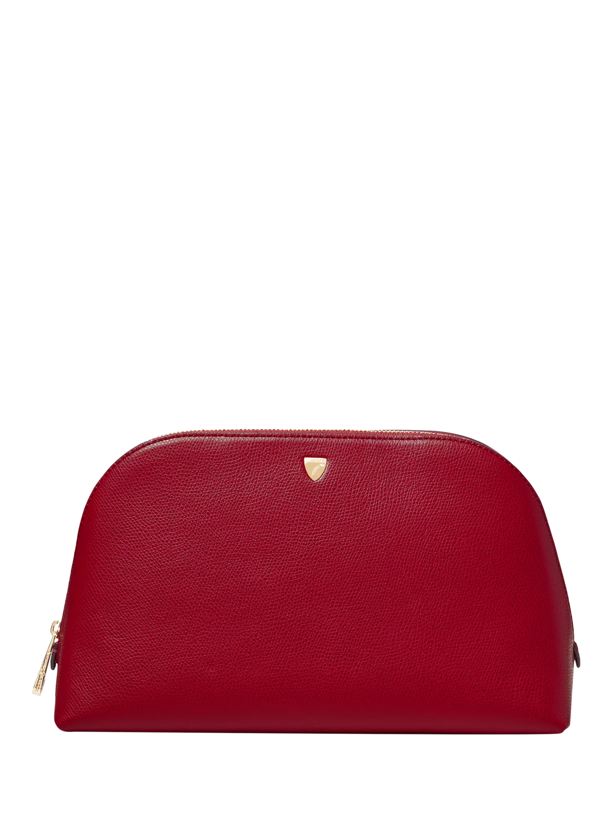 Aspinal of London Classic Leather Toiletry Bag, Cherry