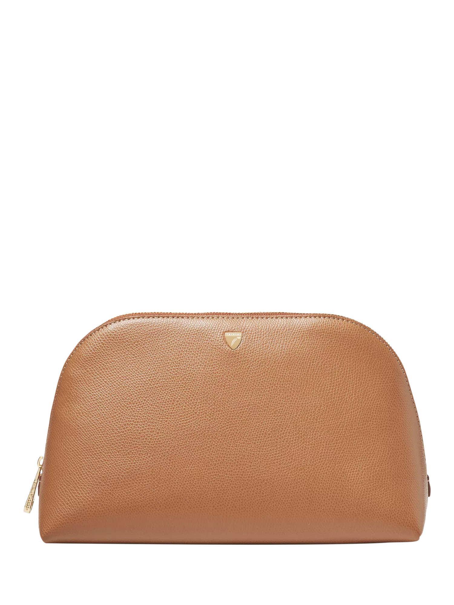 Aspinal of London Classic Leather Toiletry Bag, Caramel