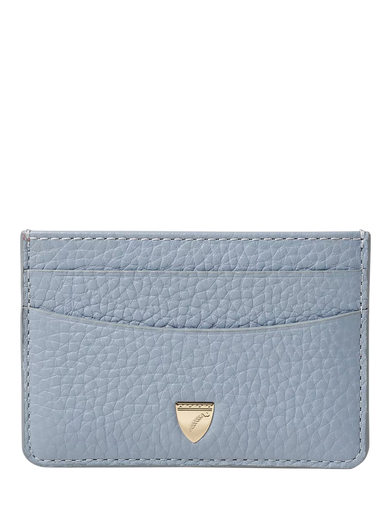 Aspinal of London pebble leather slim credit card case, UK version