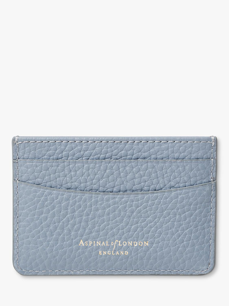 Aspinal of London pebble leather slim credit card case, UK version