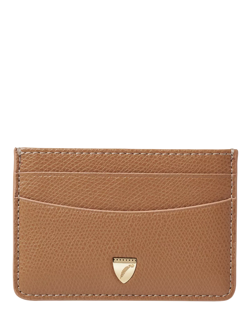 Aspinal of London Pebble Leather Slim Credit Card Case