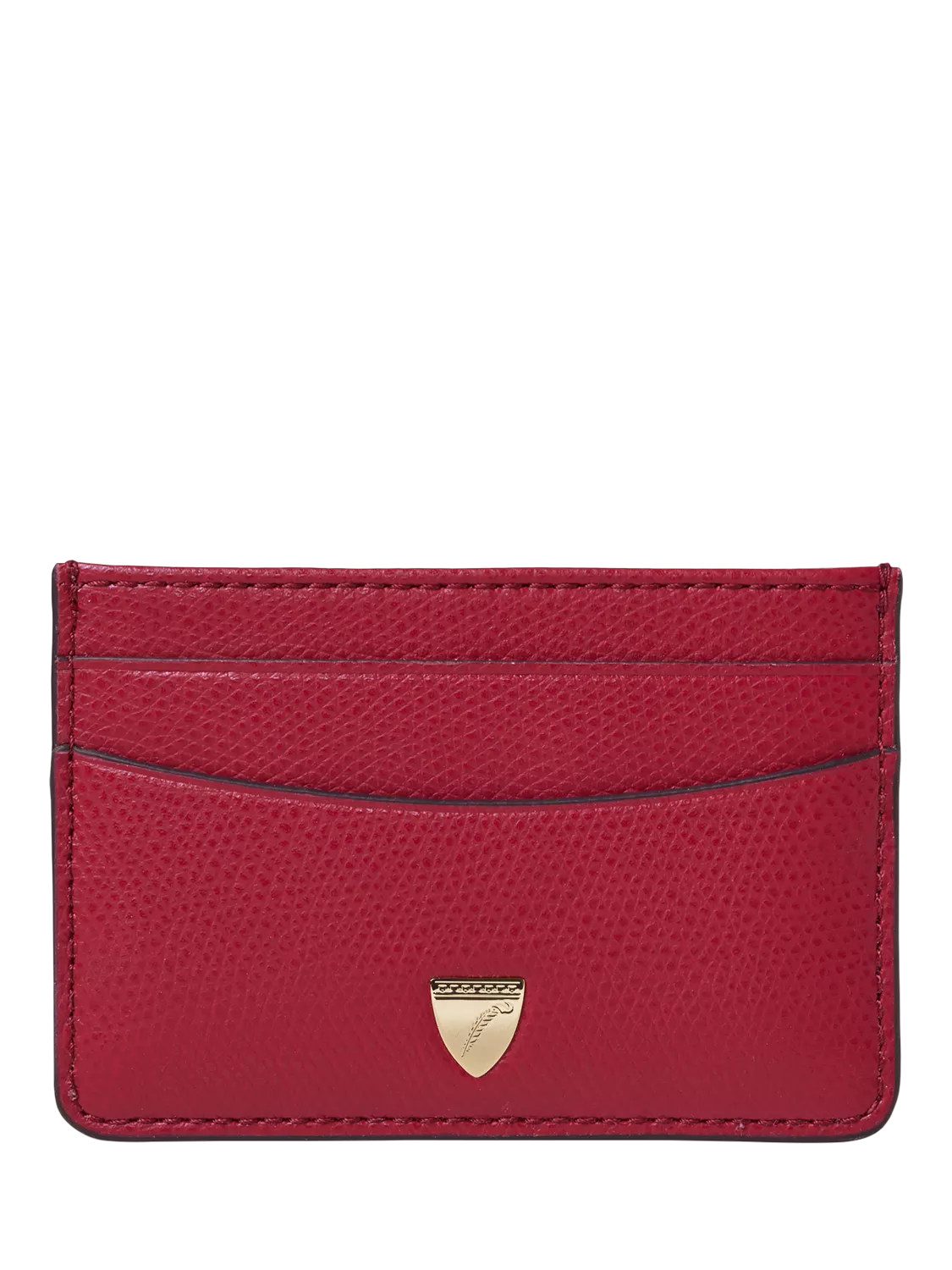 Aspinal of London Pebble Leather Slim Credit Card Case