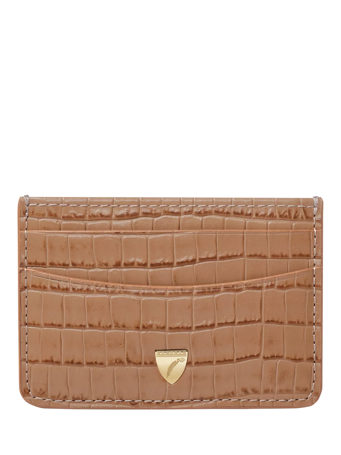 Aspinal of London croc leather slim credit card case UK version