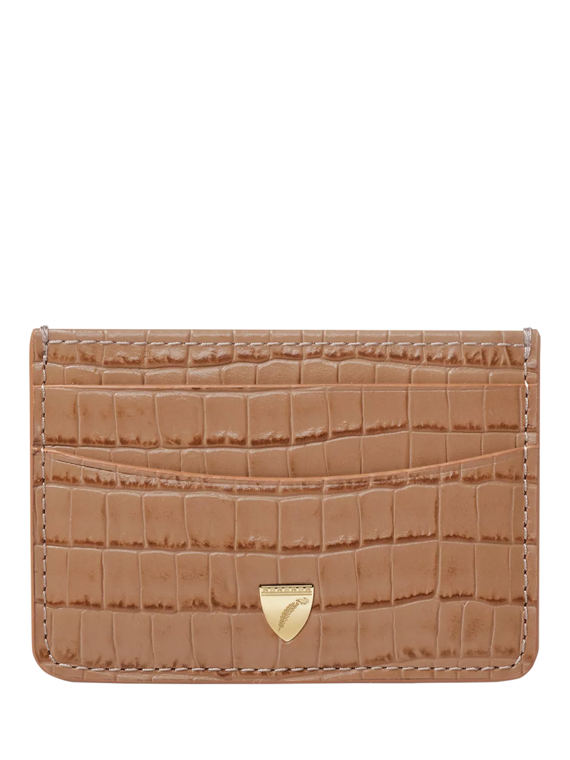 Aspinal of London croc leather slim credit card case UK version