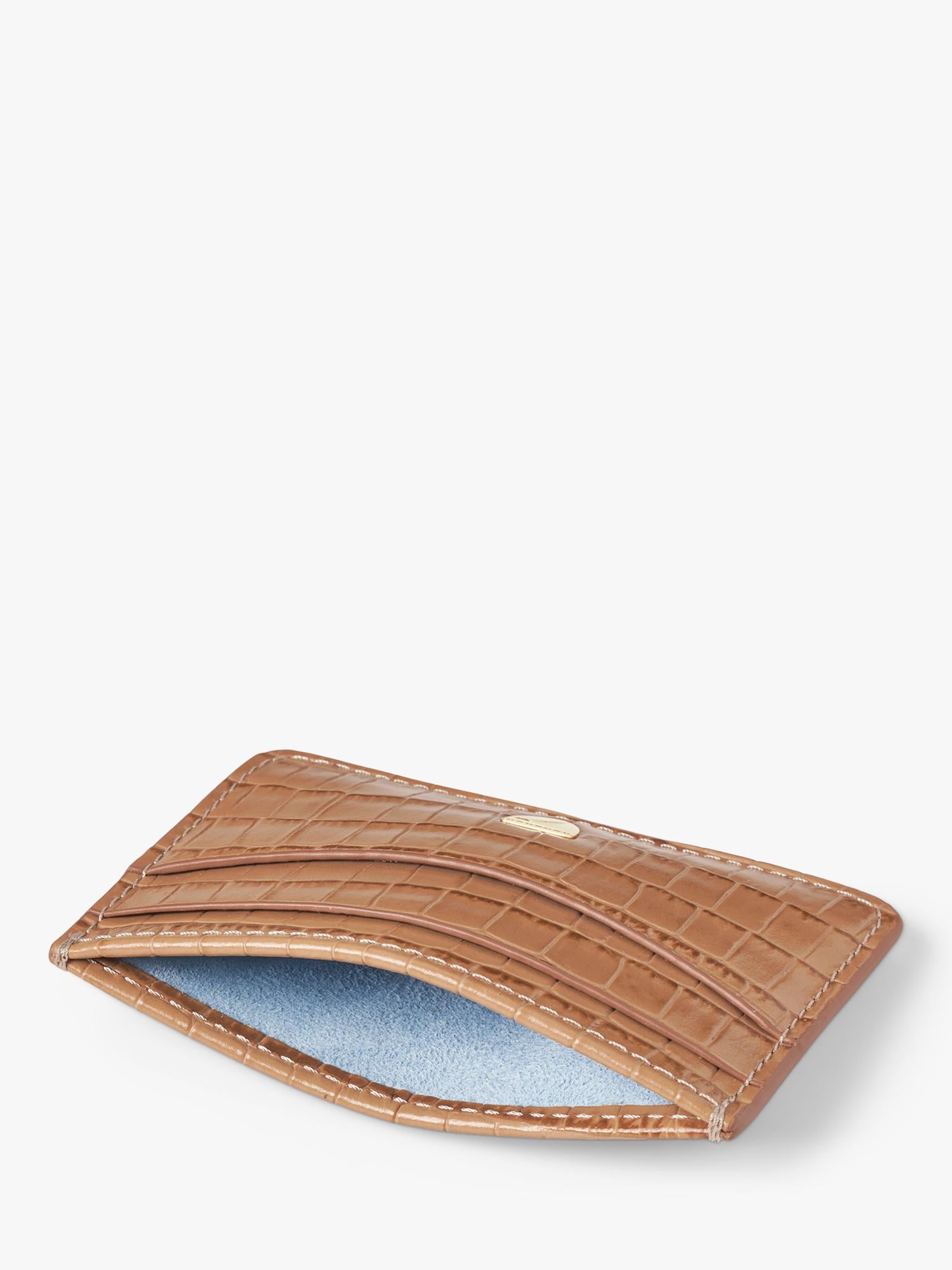 Aspinal of London croc leather slim credit card case UK version