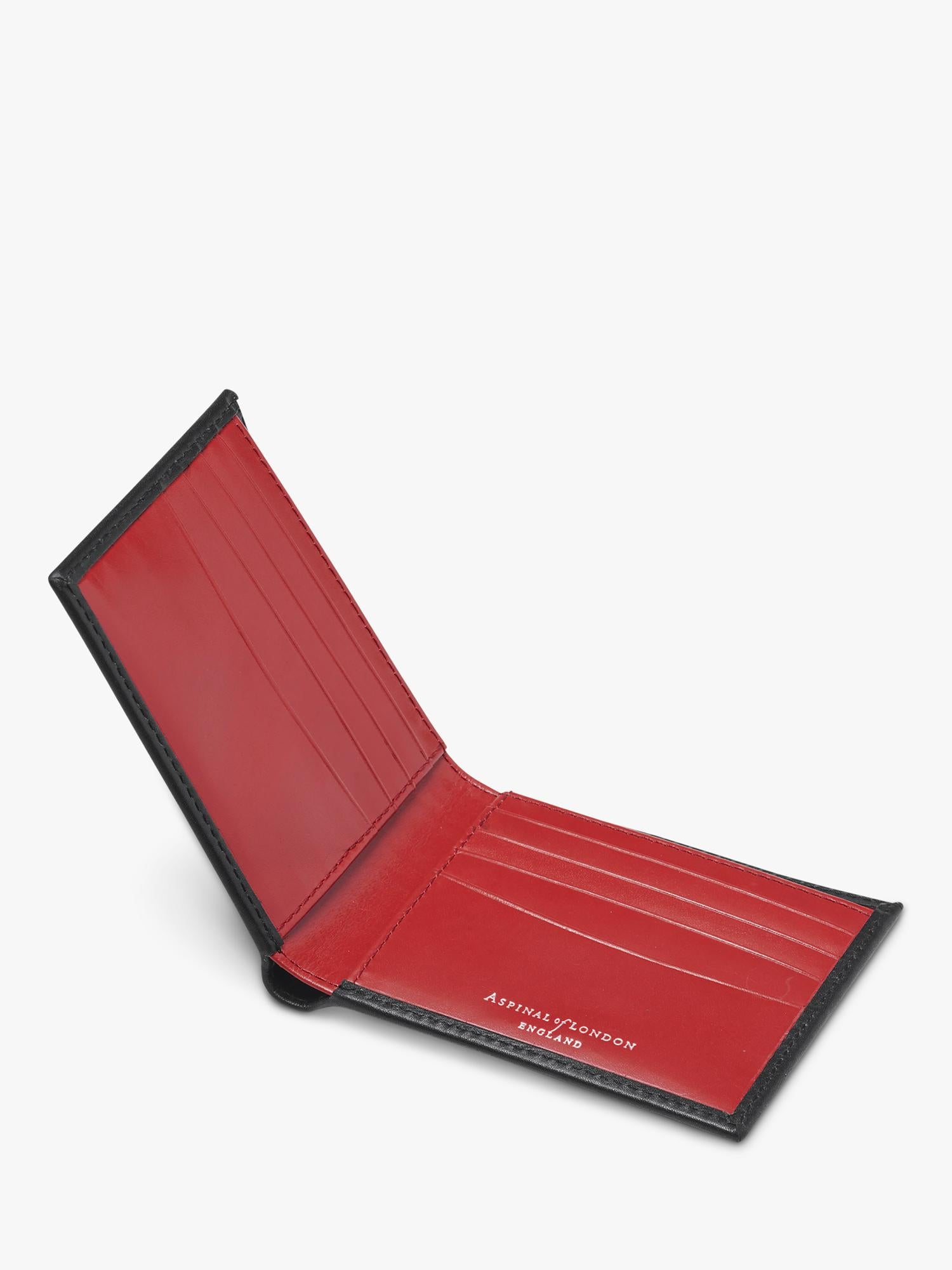Aspinal of London leather wallet 8 card slots (British brand)