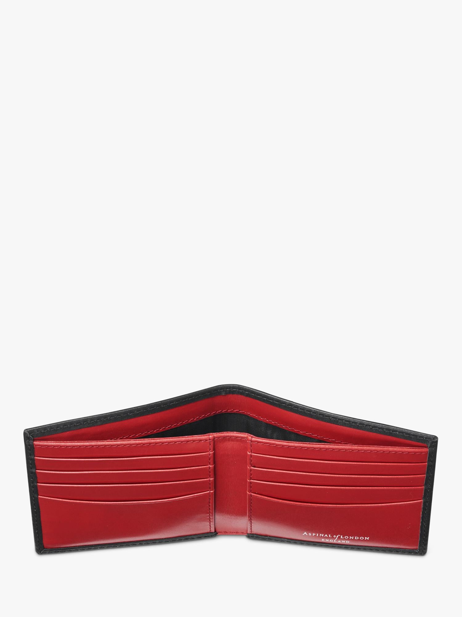 Aspinal of London leather wallet 8 card slots (British brand)