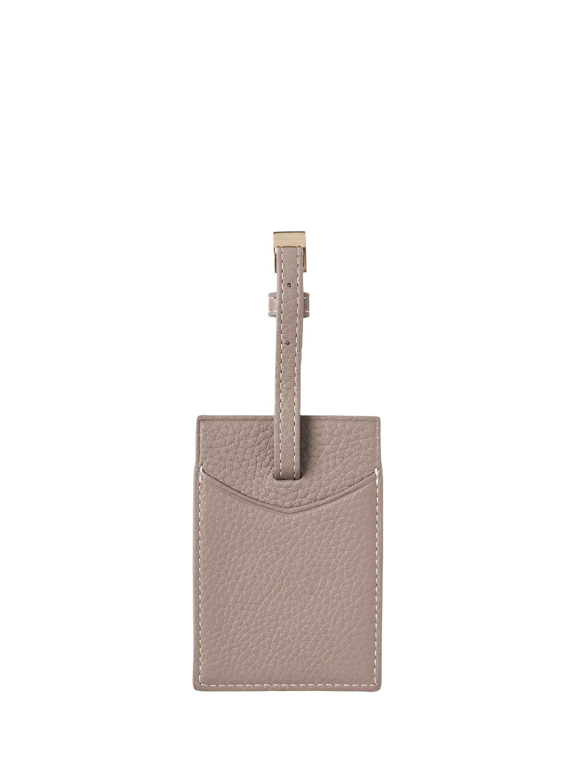 Aspinal of London moleskin leather luggage tag, imported from the UK