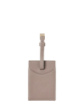 Aspinal of London moleskin leather luggage tag, imported from the UK