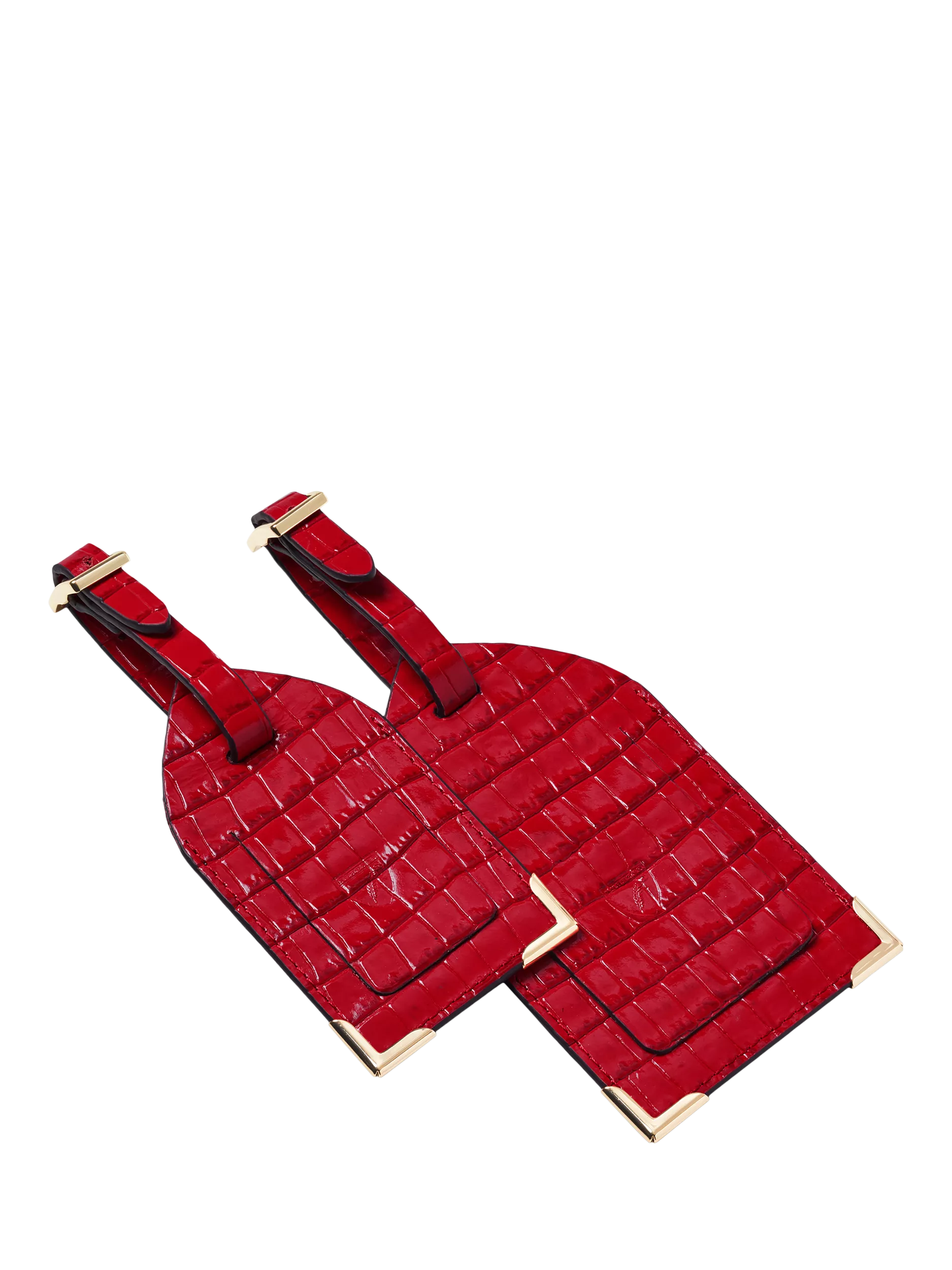Aspinal of London leather luggage tags pack of 2 - British product
