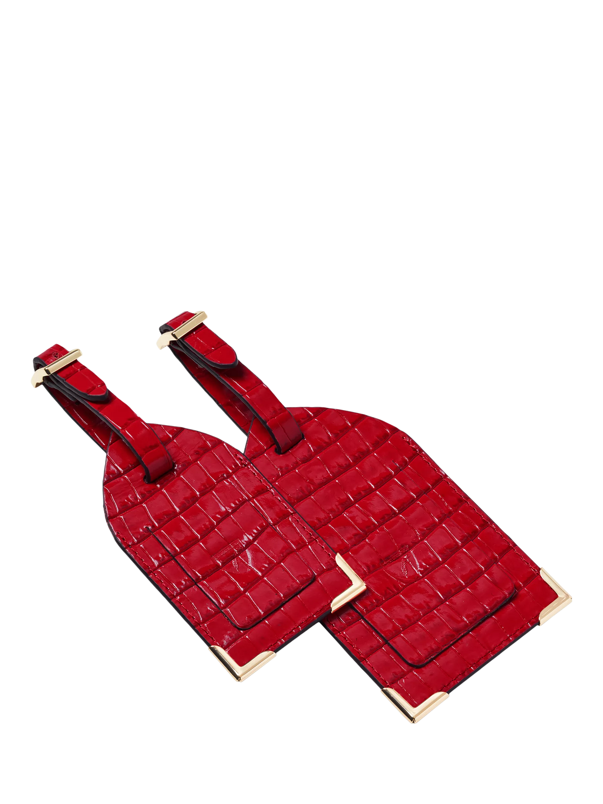 Aspinal of London leather luggage tags pack of 2 - British product