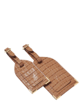 Aspinal of London Leather Luggage Tags, Pack of 2