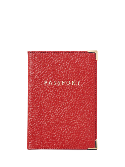 John Lewis Aspinal of London Leather Passport Cover, Cardinal Red- Buy online at McGrocer
