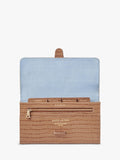 Aspinal of London croc-effect leather travel wallet, imported from the UK