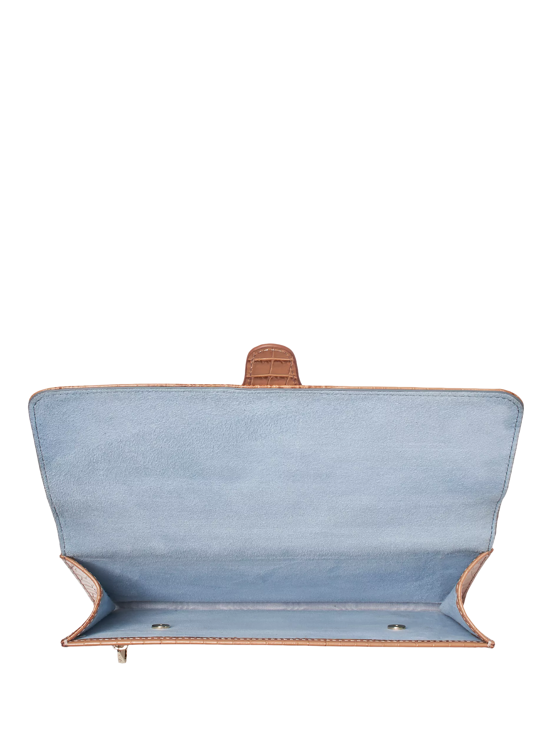 Aspinal of London croc-effect leather travel wallet, imported from the UK