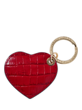 Aspinal of London small leather heart keyring - British product