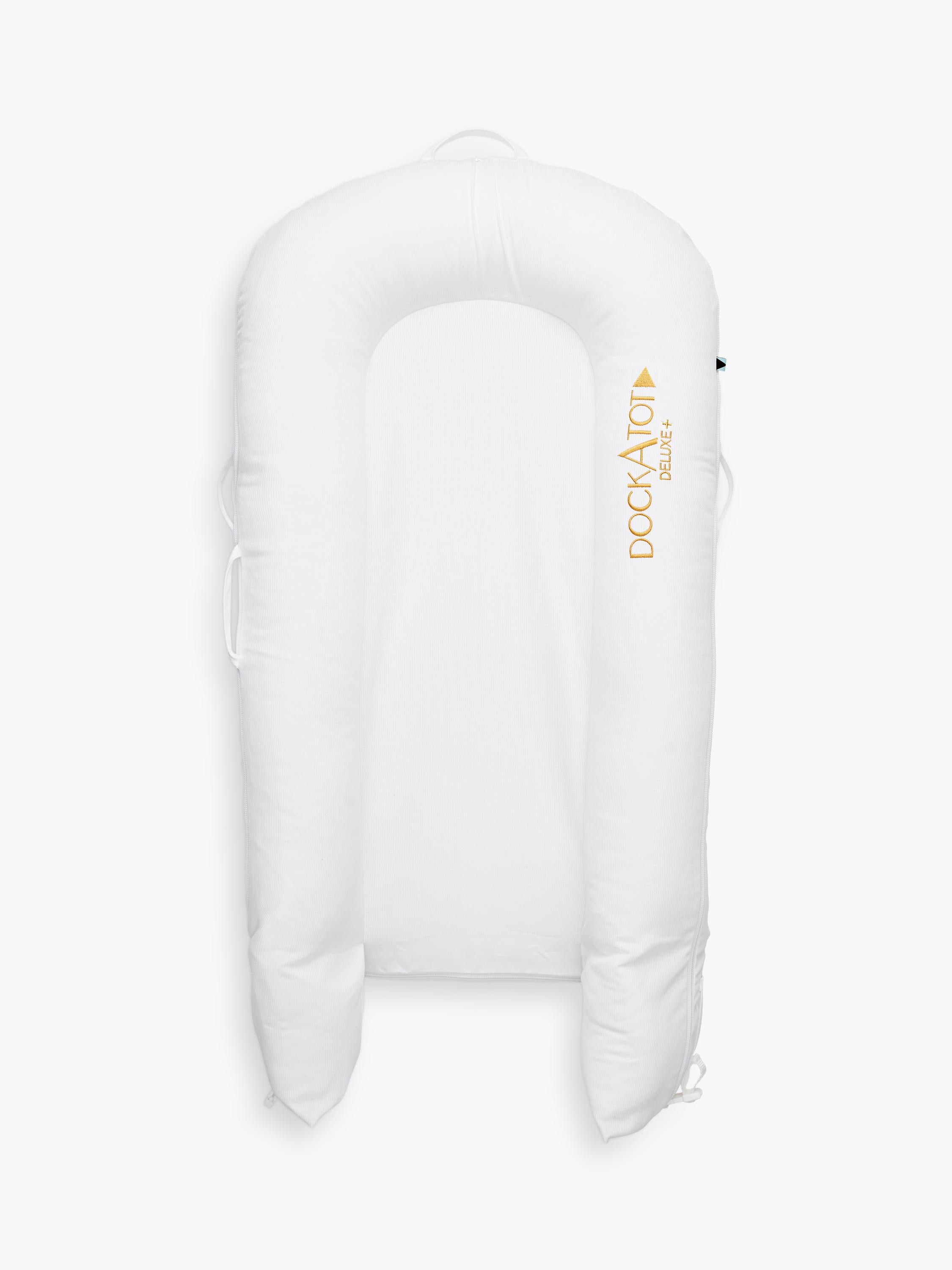 DockATot Deluxe+ baby pod cover white, UK version